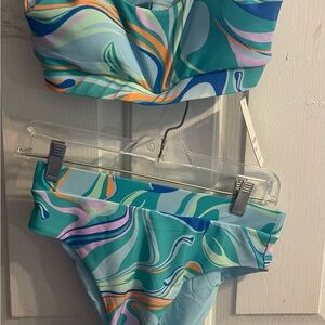 Two piece modest swim set